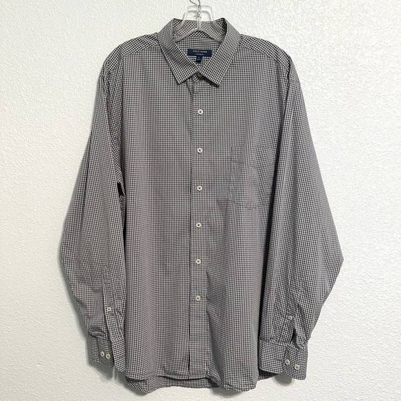Cole Haan Other - Cole Haan Men's XL Grand Os Long Sleeve Plaid Button Up Stretch Shirt
